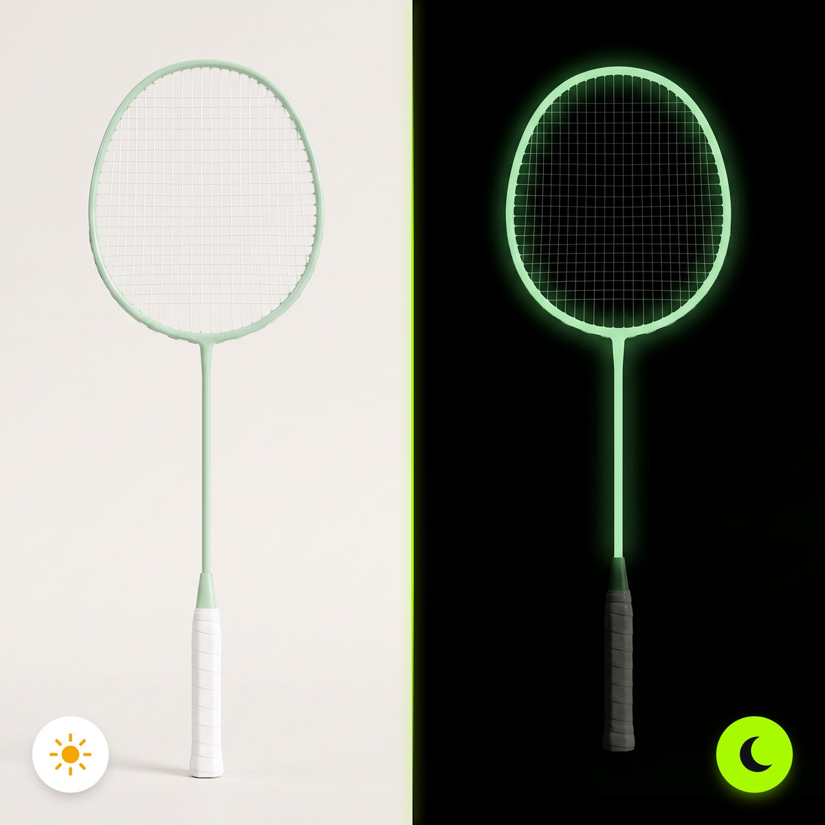 Glow-in-the-Dark Badminton Racket